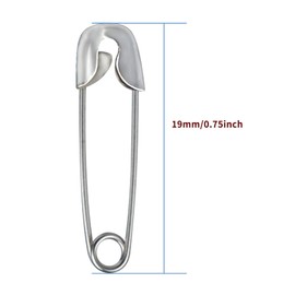 Paquete de 1000 mini pines de seguridad de 0.75 pulgadas (19 mm), pequeños pines de seguridad para ropa, pequeño pin de seguridad