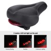 Mountain Road Bike Soft Seat Saddle with Tail Light Replacement