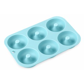 6-Hole Silicone Donut Mold for Home Baking – Non-Stick Reusable Baking Pan for Donuts, Cupcakes & Muffins