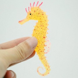 Pink Aquarium Decor Luminous Artificial Soft Seahorse Hippocampus Fish Tank Ornament Red Exquisite Popular Aquarium Décor Thematic Ornaments