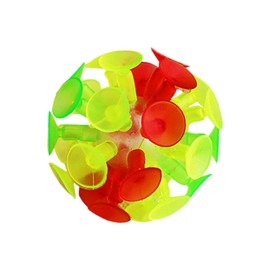 Perfeclan Glowing Suction Ball Toy Interactive Toy Fun Suction Toy Birthday Party Suction Cup Suction Throwing Ball for Boys and Girls