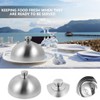Healeved Stainless Steel Food Cover Dome - 7.87 Inch Plate