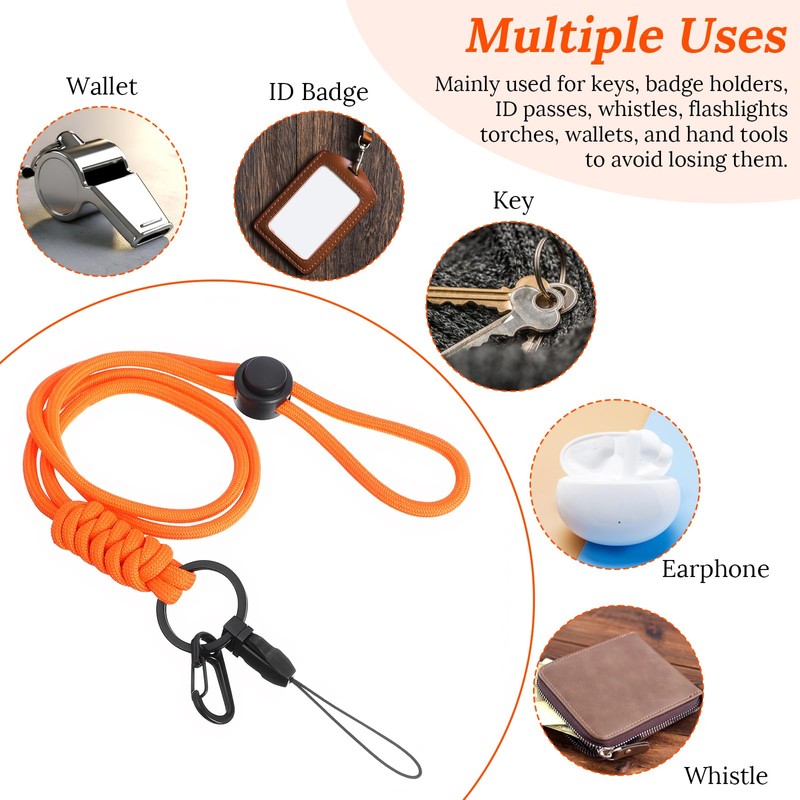 Mabor Adjustable Neck Lanyard, Polyester Badge ID Card Holder Strap