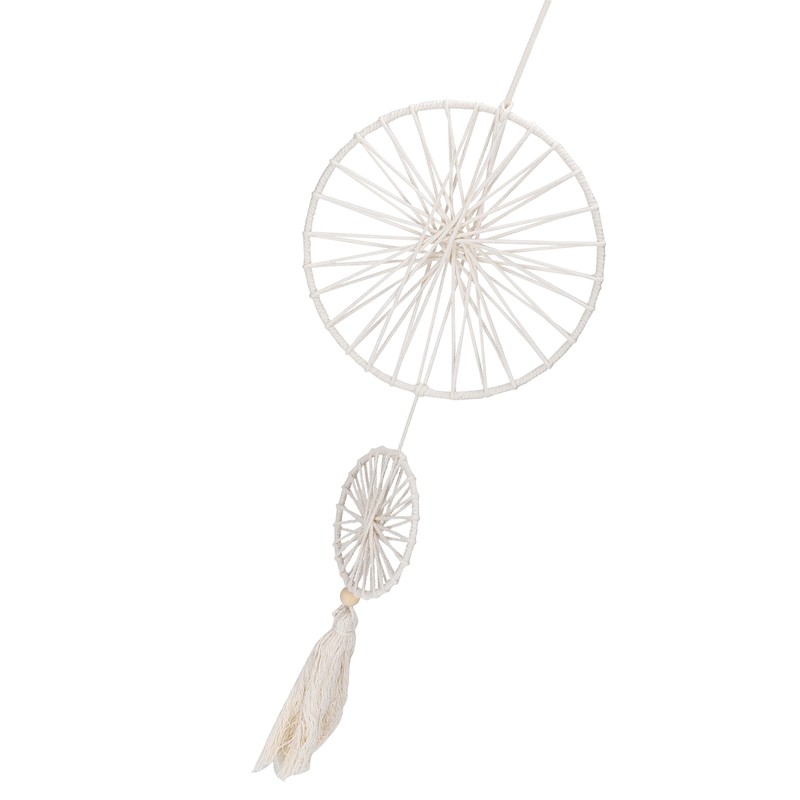 Double Ring Dreams Catcher Bohemian Style Decorations Wall Hand Made