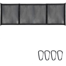 YedZen Luggage Net Storage Net for VW T5 T6 California Roof, 35 x 90 cm Car Roof Nylon Luggage Net with 4 Hooks for VW T5 T6 Beach California Caravelle Bulli Multivan