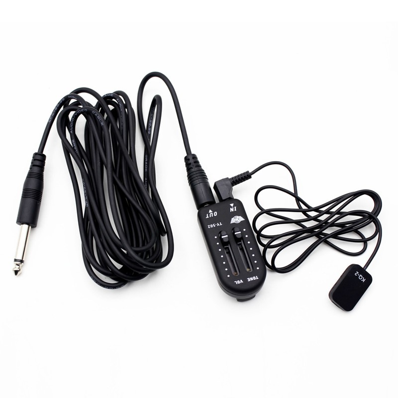 KQ-2 Piezo Contact Pickup Transducer with Volume Controller Tuner Audio