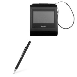 BoxWave Stylus Pen Compatible with signotec Gamma - FineTouch Capacitive Stylus, Super Precise Stylus Pen - Jet Black