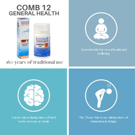 Schuessler Tissue Salts Schuessler Tissue Salts 250 Tablets - Comb 12 - General Tonic