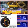 Ygmylandbb LED Strobe Warning Light, Blue Flashing Strobe Beacon Light,