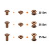 sourcing map 75 Sets Chicago Screw Rivets Metal Phillips Head