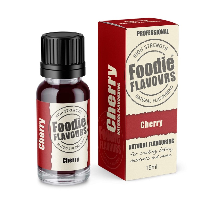 Foodie Flavours Natural Cherry Flavouring, High Strength - 15ml