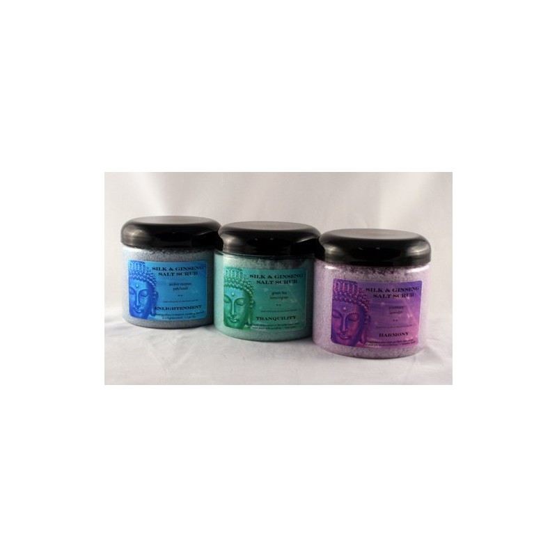 16 oz Zen Silk & Ginseng Salt Scrub Peace