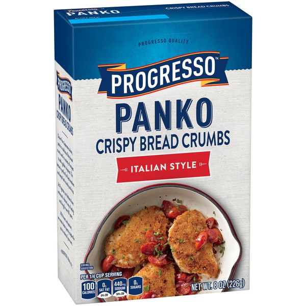 Progresso Panko Bread Crumbs, Italian Style, 8 oz (Pack of 12)