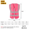 HYCOPROT High Visibility Safety Reflective Vest with Pockets and Zipper,
