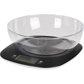 PAAJEE Digital Kitchen Weighing Scale Precise Measurement, 11lb/5kg Capacity, Easy-Clean Surface, Multifunction LCD Display – Ideal for Wet & Dry Food Weighing Baking, Cooking, & Meal Prep