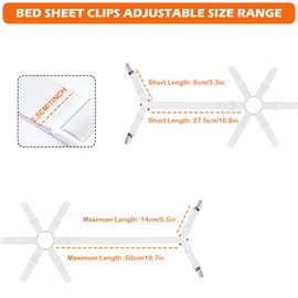 PMTFUMY One Piece Sheet Holder Sheet Clamp Adjustable Sheet Clamp 6 Way Cross Fitted Clamp