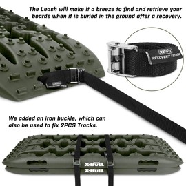 X-BULL New Recovery Traction Tracks Tire Ladder for Sand Snow Mud 4WD(Olive)