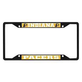 FANMATS 31332 Indiana Pacers Metal License Plate Frame Black Finish
