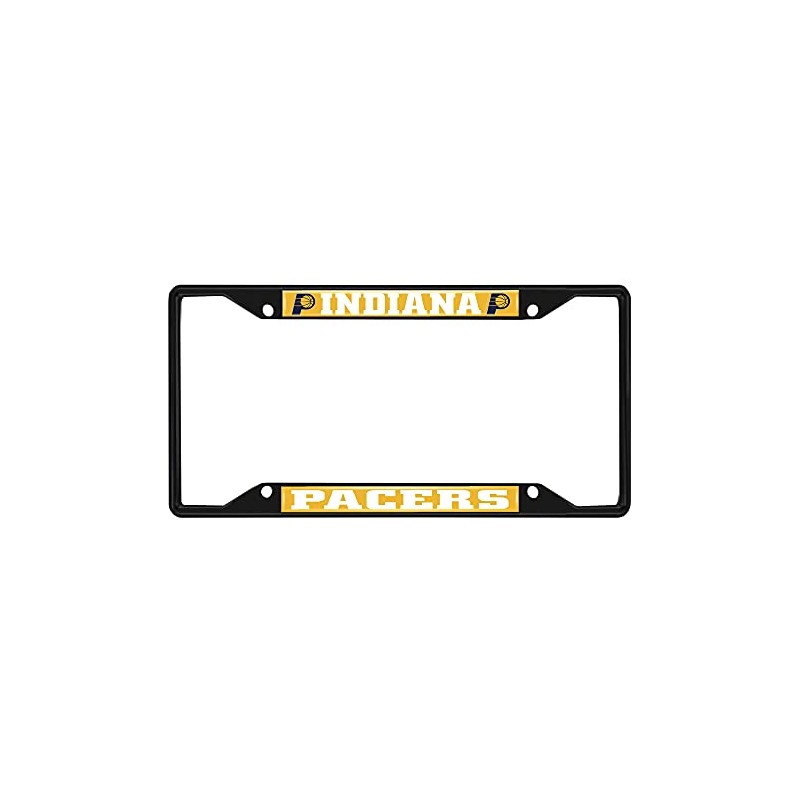 FANMATS 31332 Indiana Pacers Metal License Plate Frame Black Finish