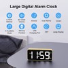 HOMVILLA Alarm Clock, Mains Powered Alarm Clock with Adapter -