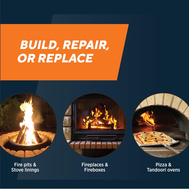 Rutland Fire Bricks, Firebricks for Wood-Burning Fireplaces & Woodstoves, Heat