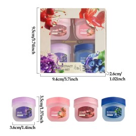 Set De Pintalabios Fruit Moisturizing De 4 Colores, Máscara