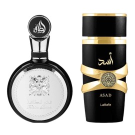 Lattafa (Bundle Pack) Asad 3.4oz + Fakhar Men 3.4oz Perfume EDP by Lattafa