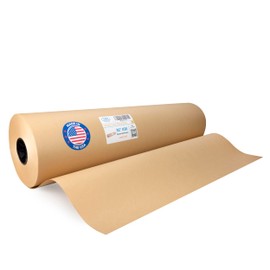 IDL Packaging IDL Packaging 36" x 14400" (1200 feet) - Large Brown Kraft Paper Roll - 30lb Thickness - Natural Kraft Wrapping Paper for Packing, Void Filling - Craft Paper for Kids Art Projects
