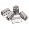 5Pcs Hex Coupling Nut Set Connector 304 Stainless Steel Industrial