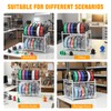 3D Printer Filament Storage Rack Desktop, 2-Tier Metal Rolling Spool