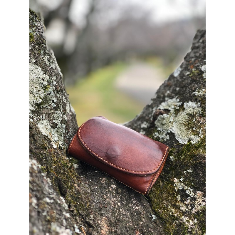atelier CODEL Tochigi Leather Key Case With Coin Purse, Genuine