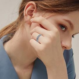 HUKKUN Tree of Life Fidget Ring Sterling Silver Tree of Life Spinner Ring Tree of Life Fidget Jewellery Gifts for Women Men