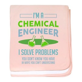 CafePress Chemical Engineer Funny Chemist Exper Baby Blanket, Super Soft Newborn Swaddle
