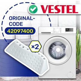 Drum rib for washing machine, 2 pieces, 140 x 47 x 41 mm, with original code 42097400 for Vestel MONTERAL