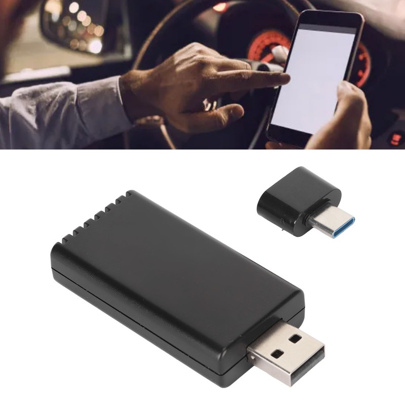 Car Phone Adapter Box for IOS Wired to Wireless Smart