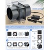 Wathai 80mm Small 12V DC Axial Exhaust Fan with AC