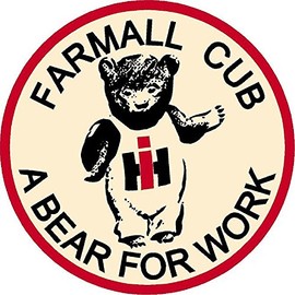 IH Farmall Cub A Bear for Work 4" Classic Decal Sticker International Harvester