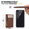 Slim RFID Blocking Card Holder Minimalist Leather Front Pocket Wallet