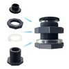 ANPTGHT NPT 1" PVC Bulkhead Fitting, Female Plastic Water Tank