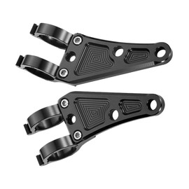 Baceyong Motorcycle Headlight Brackets, Universal Fit for 41mm/ 1.54-2.17 inch Front Fork Tube, Motorbike Head Light Fork Mounting Brackets