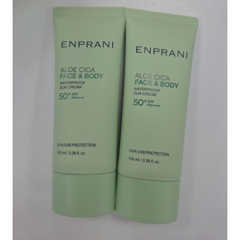 Enprani Aloe Cica Waterproof Sun Cream 2pcs Triple Functional Cosmetics