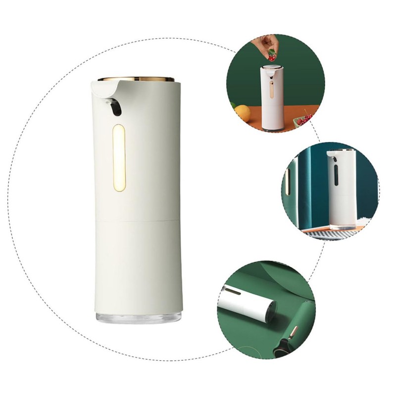 Gatuida Automatic Touchless Soap Dispenser White Infrared Sensor Hand Liquid