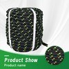 YSMN 1/2 in 100 FT Black Double Braided Rope Polyester