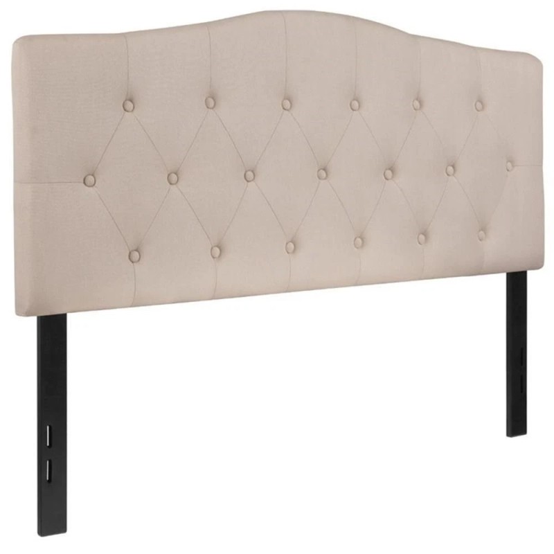 Flash Furniture Cambridge Tufted Full Panel Headboard in Beige