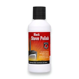 MEECO'S RED DEVIL 401 Black Liquid Stove Polish - Non-toxic Water-Based Combination of Wax & Black Pigment (8 fl oz) - Made in the USA