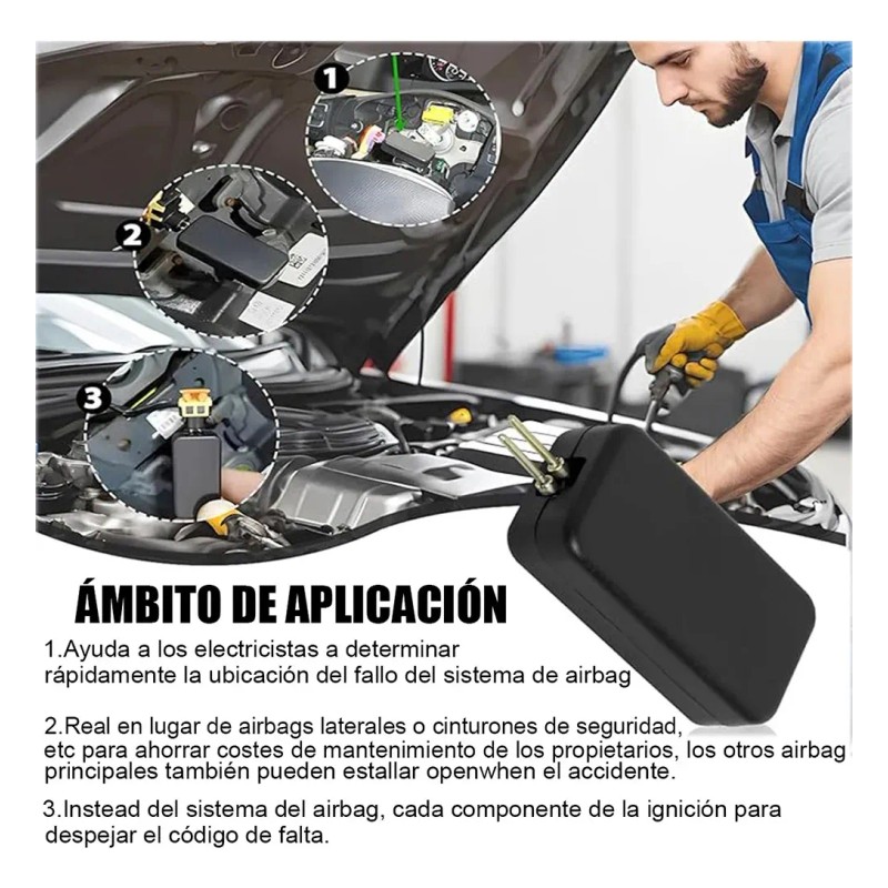 20pzs Simulador Bolsa Aire Airbag De Auto Cinturón Seguridad