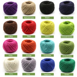 164 Feet Jute String,Mint Green String,Colorful Cord Craft String Bakers Twine for DIY Crafts,Gift Wrapping and Home Decor 2mm(Mint Green)