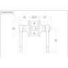 Designers Impressions Livingston Design Satin Nickel Privacy Door Lever (Bed