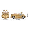Old Couple Resin Grandma and Grandpa Car Model Saving Pot