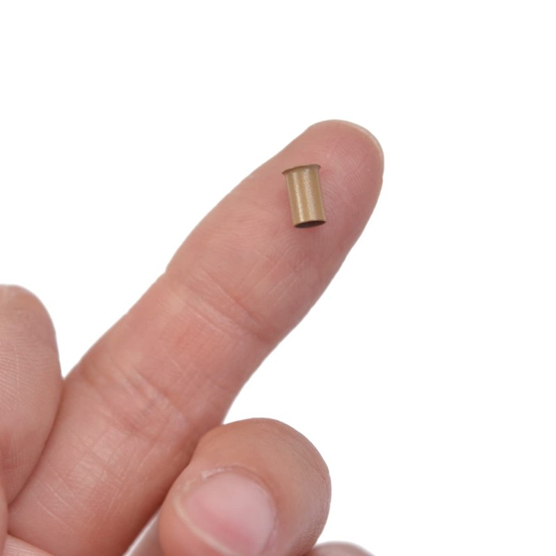 500 Pcs 3.4 mm Micro Link Ring Copper Tubes Beads